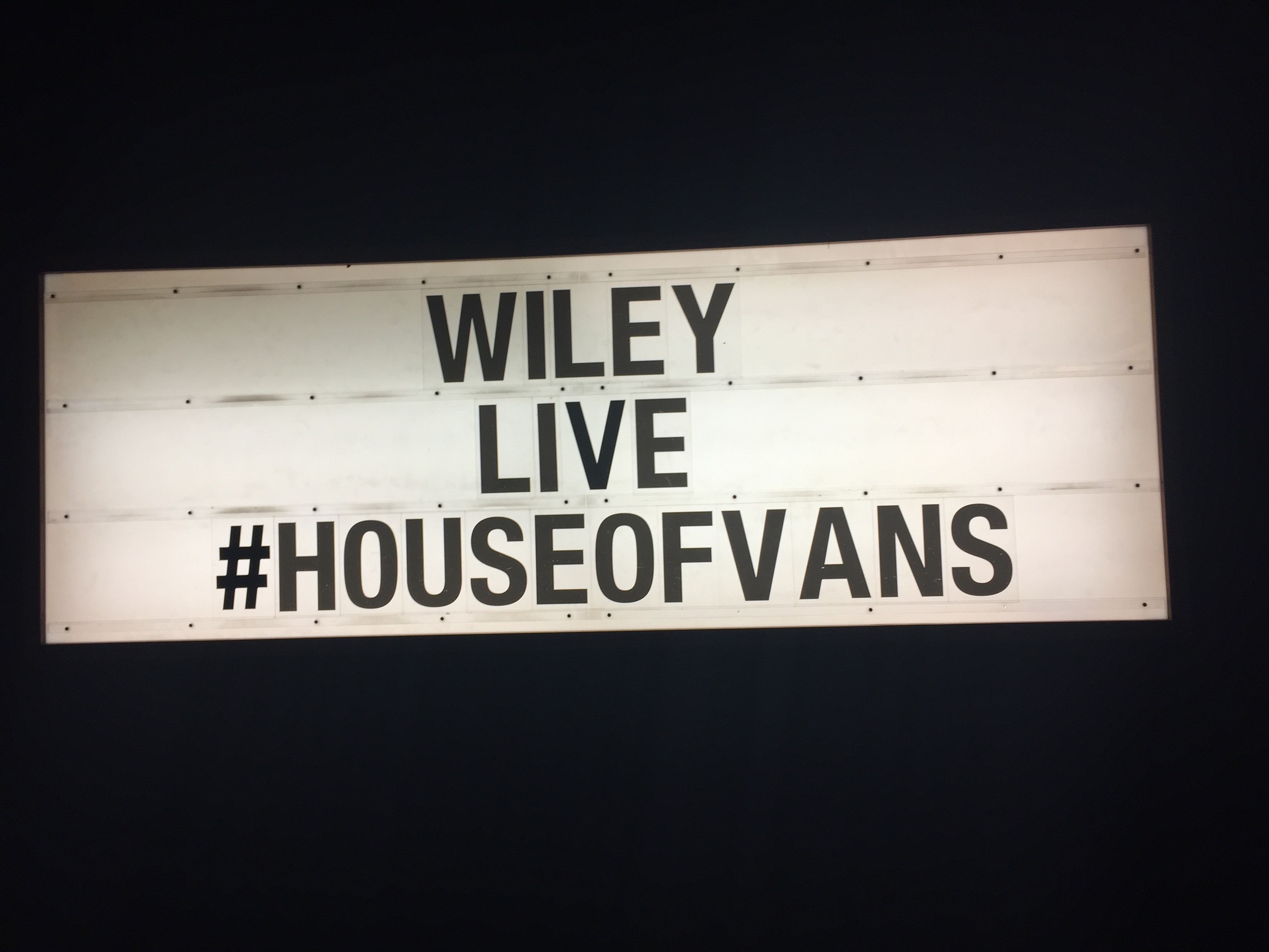WILEY @ HOUSE OF VANS
